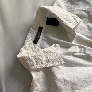 Liz Claiborne White Button-Up Blouse